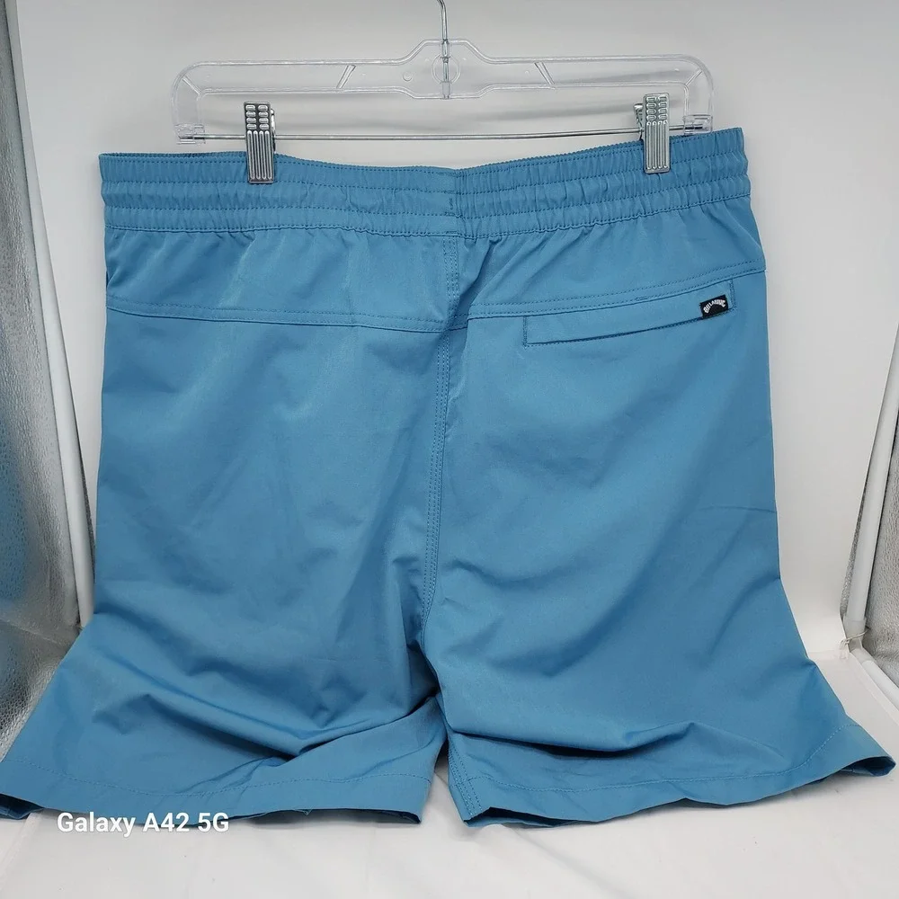 Billabong Mens Blue Elastic Waist‎ Boardshorts Swim Trunks Large 24A100400